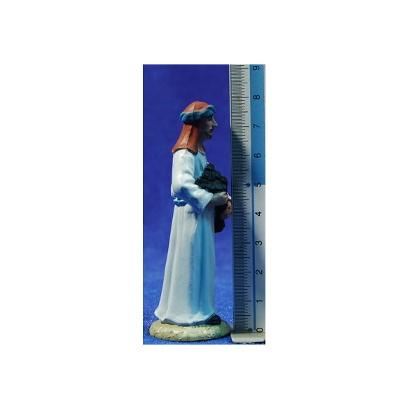Pastor amb llenya 8 cm plàstic Belenes Puig