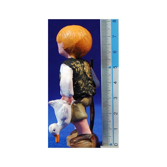 Pastor con pato 8 cm plástico moderno Belenes Puig