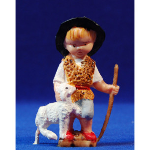 Pastore con agnello 8 cm plastica modern Belenes Puig