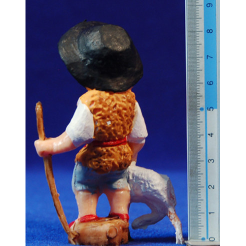 Pastore con agnello 8 cm plastica modern Belenes Puig