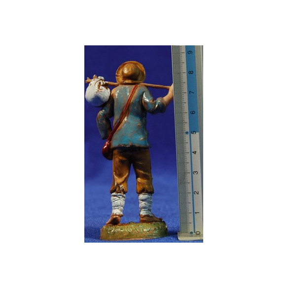 Shepherd with a sac 10 cm plastic Moranduzzo - Landi 700 style