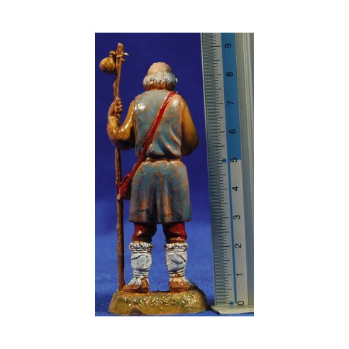 Vecchio con bastone 10 cm plastica Moranduzzo - Landi stile 700