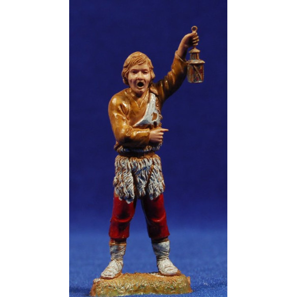 Pastore con lanterna 10 cm plastica Moranduzzo - Landi stile 700