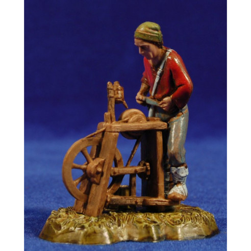 Pastore che arrota 10 cm plastica Moranduzzo - Landi
