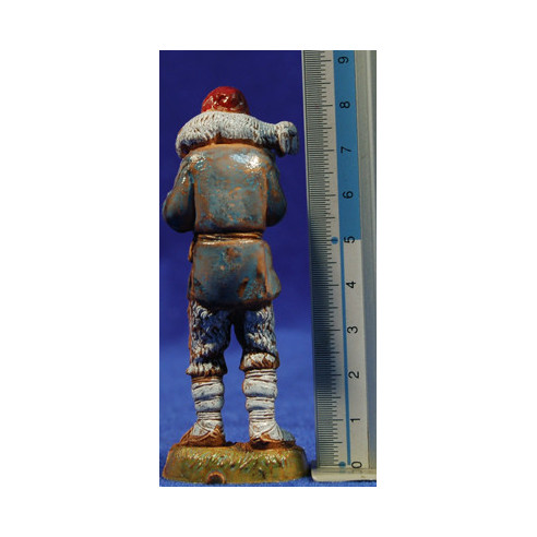 Shepherd with a lamb 10 cm plastic Moranduzzo - Landi 700 style