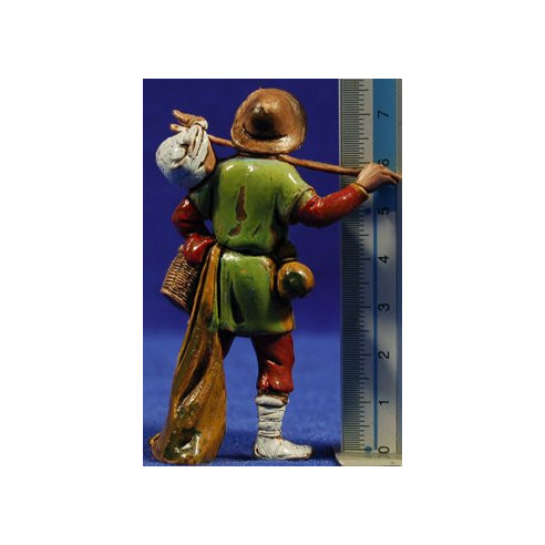 Shepherd with a sac 8 cm plastic Moranduzzo - Landi 700 style