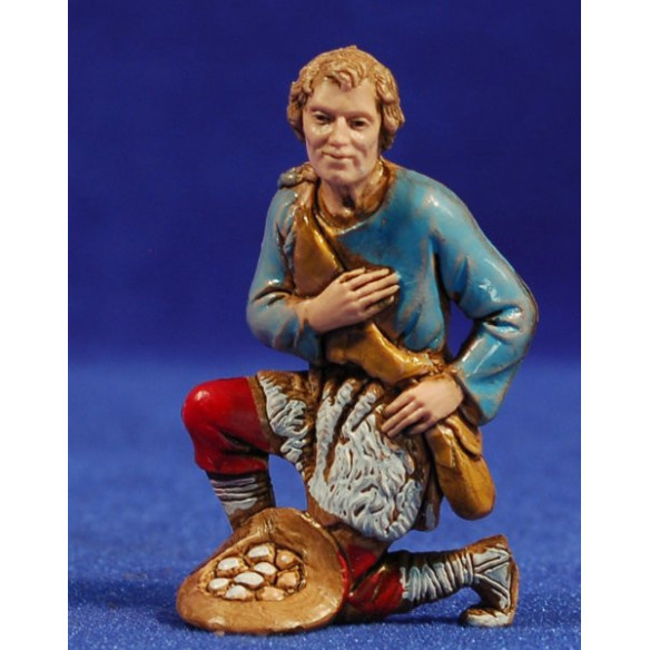 Shepherd addoring 8 cm plastic Moranduzzo - Landi 700 style
