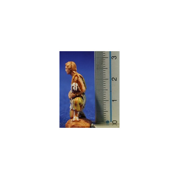 Pastore adorante con agnello 3,5 cm plastica Moranduzzo - Landi stile 700