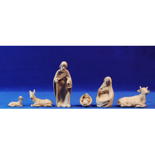 Natività non verniciato 9 cm plastica