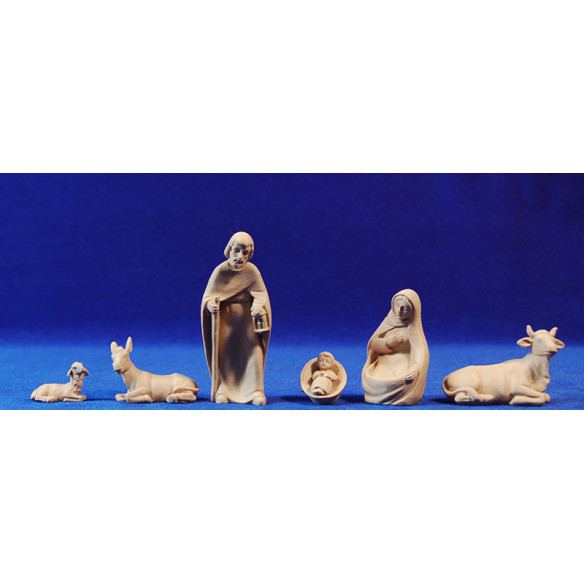 Natività non verniciato 9 cm plastica