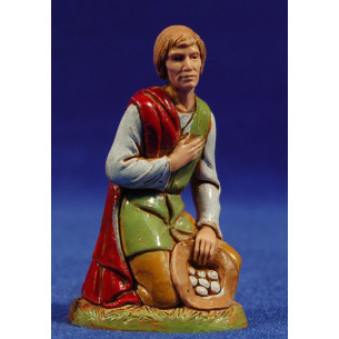 Pastor adorant amb bossa 10 cm plàstic Moranduzzo - Landi estil 700
