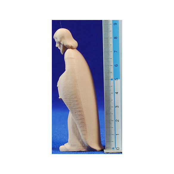 Natività non verniciato 9 cm plastica