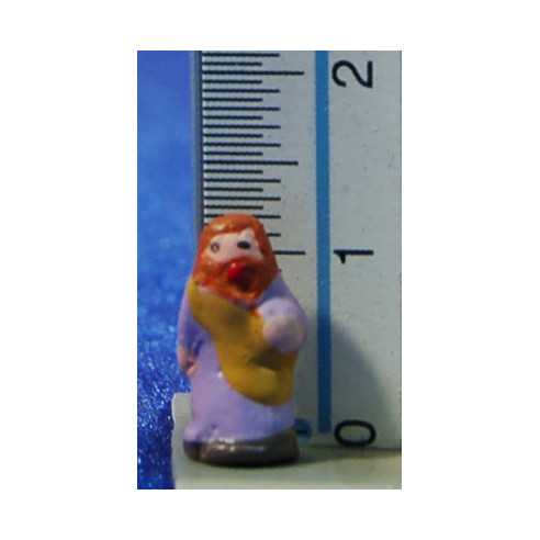 Nacimiento 1 cm barro pintado Aurora