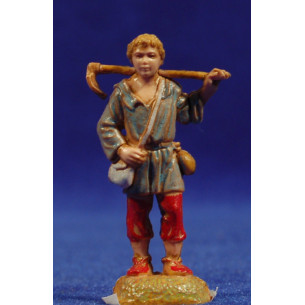 Pastor con azada 6 cm plástico Moranduzzo - Landi estilo 700