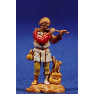 Flautist musician standing 3,5 cm plastic Moranduzzo - Landi 700 style
