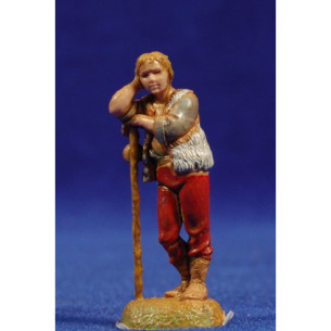 Young shepherd with a stick 6 cm plastic Moranduzzo - Landi 700 style