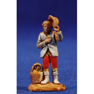Shepherd with a hat 3,5 cm plastic Moranduzzo - Landi 700 style