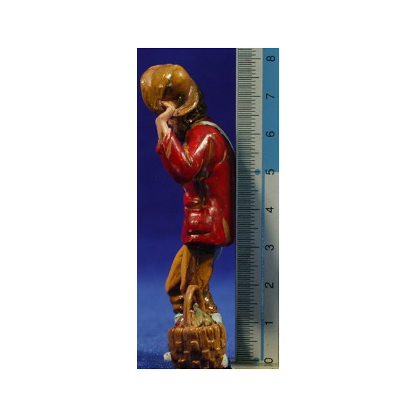 Shepherd with a hat 8 cm plastic Moranduzzo - Landi 700 style