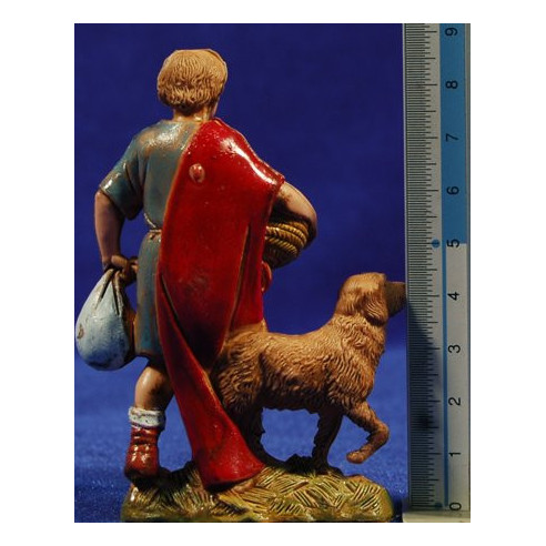 Pastor con perro 10 cm plástico Moranduzzo - Landi estilo 700