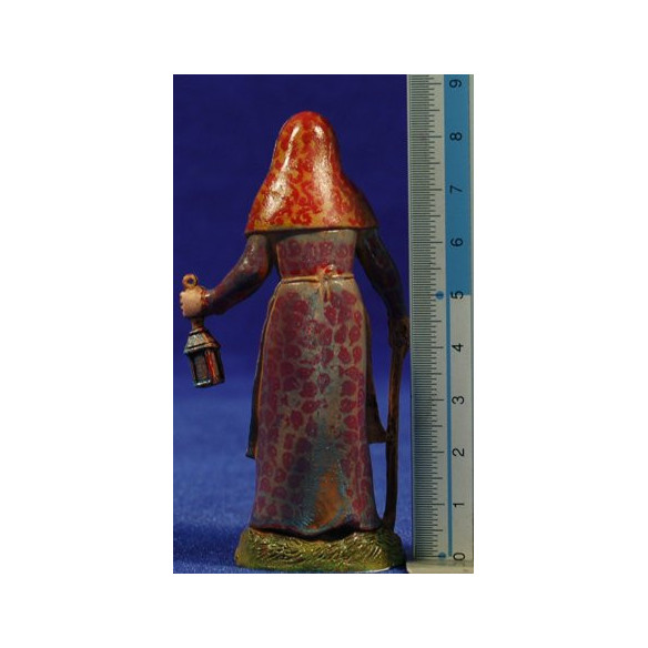 Vecchia con lanterna 10 cm plastica Moranduzzo - Landi stile 700