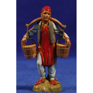 Pastor amb galledes aigua 10 cm plàstic Moranduzzo - Landi estil 700