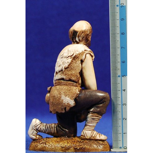 Pastore in adorazione con uova 12-13  cm plastica Moranduzzo - Landi stile 700