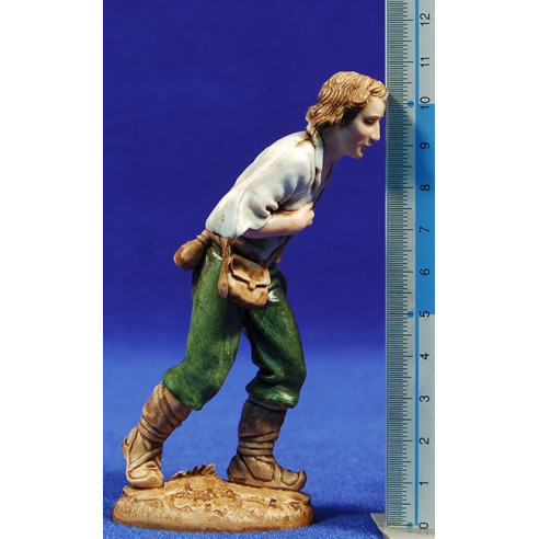 Pastore con cappellosemi adorazione 12-13  cm plastica Moranduzzo - Landi stile 700