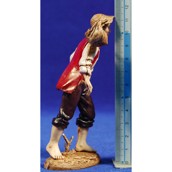 Shepherd with a sac 12-13 cm plastic Moranduzzo - Landi 700 style