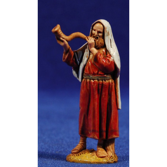 Pastor con corno 6,5 cm plástico Moranduzzo - Landi estilo ebraico