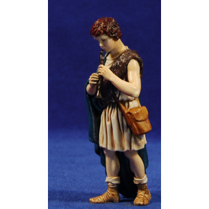 Pastor músico con flauta 12-13  cm plástico Moranduzzo - Landi estilo ebraico