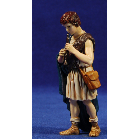 Pastor músic amb flauta 12-13  cm plàstic Moranduzzo - Landi estil ebraic