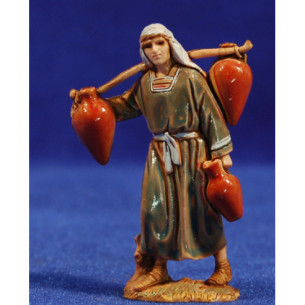 Pastor amb gerres aigua 6,5 cm plàstic Moranduzzo - Landi estil ebraic