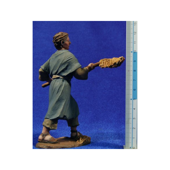 Pastor con horca 14 cm resina Montserrat Ribes