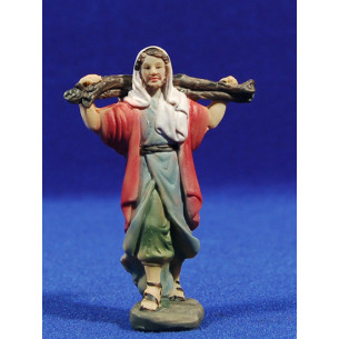 Pastore con bastone 8 cm resina Belenes Puig