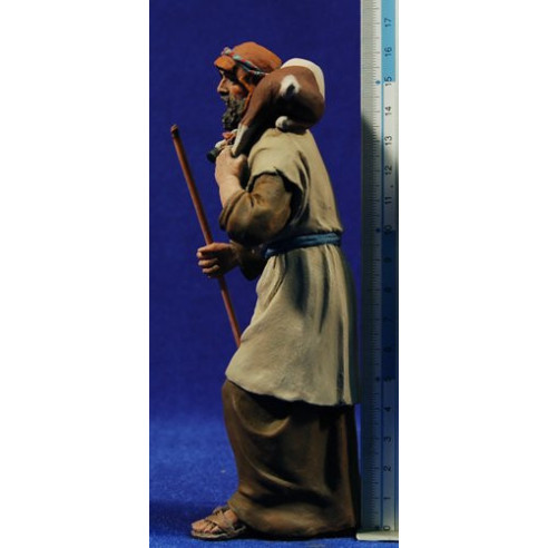 Shepherd with goath 17 cm resin Montserrat Ribes