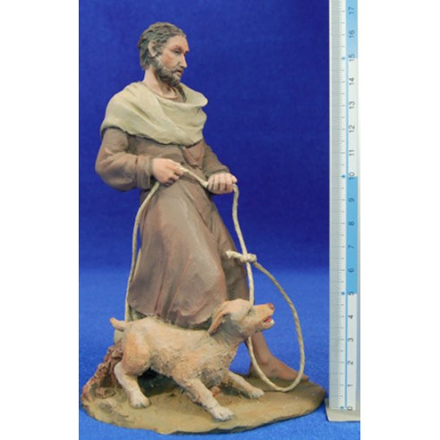 Pastor estirant ase 17 cm resina Montserrat Ribes