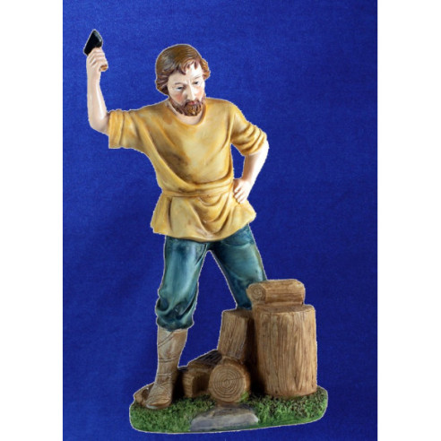 Sheperd lumberjack 25 cm resin