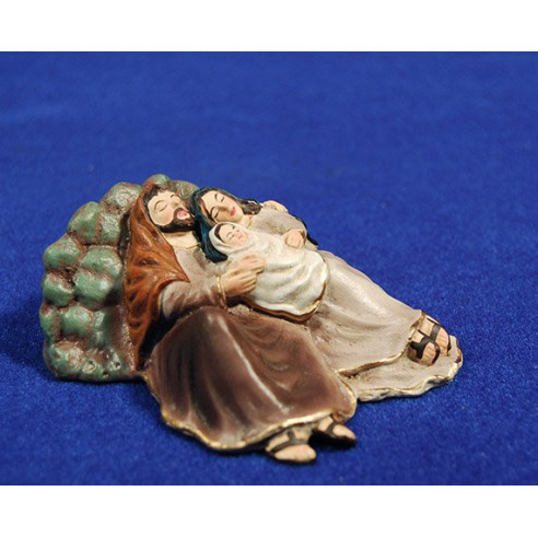 Natività sdraiato 10 cm resina