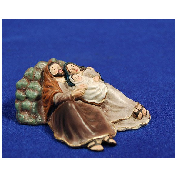 Natività sdraiato 10 cm resina