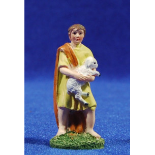 Pastor amb xai petit 6 cm resina