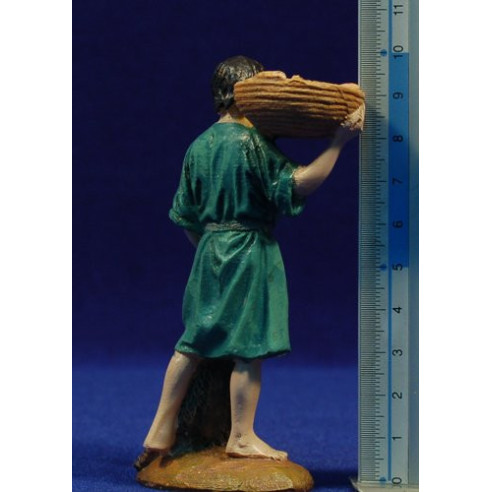 Pastor pescador 10 cm resina Linea Martino Landi
