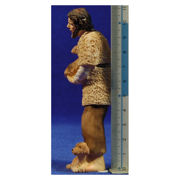 Pastore con agnello in braccio M2 11 cm resina