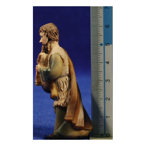 Shepherd musician with bagpipe 7 cm resin