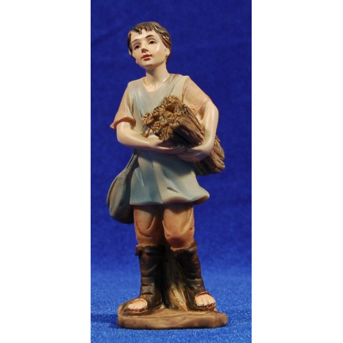 Pastore con legno 11 cm resina