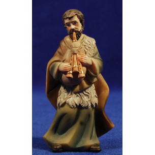 Pastor músico con gaita 11 cm resina