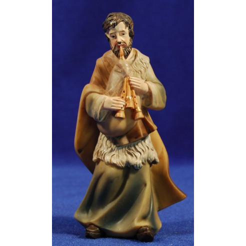 Pastor músic amb sac de gemecs 15 cm resina