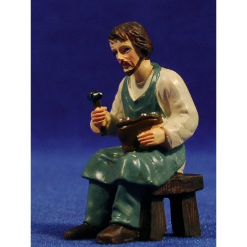 Shoe repairer 9 cm resin