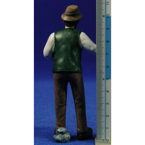 Pastor apoyado (sin valla) 11 cm resina