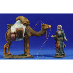 Shepherd with a camel 9 cm resin