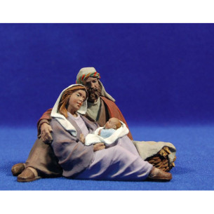 Natività sdraiato senza buè ne asino 12 cm resina Montserrat Ribes